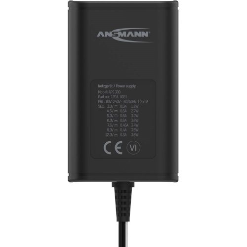 ANSMANN APS-300 tápegység 3-12V 300mA 3,6W