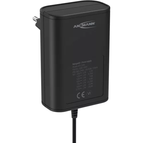 ANSMANN APS 1500 tápegység 3-12V 1,5A 18W