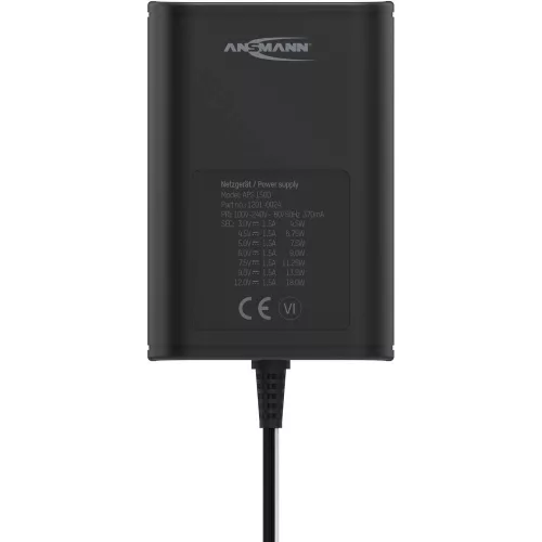 ANSMANN APS 1500 tápegység 3-12V 1,5A 18W