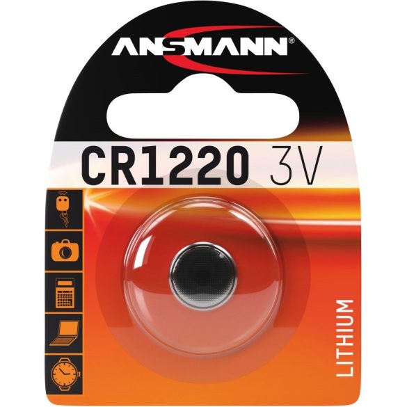 ANSMANN CR1220 3V lítium gombelem 1 db/csomag
