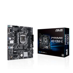   ASUS PRIME H510M-E asus alaplap - intel prime h510m-e s1200 (h510, 2xddr4 3200mhz, 4xsata3, 1xm.2, 6xusb2.0, 4xusb3.2)