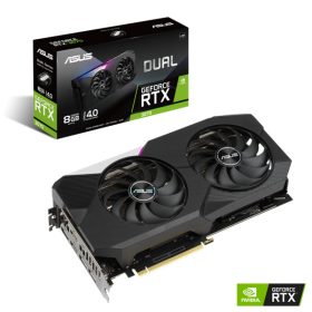   ASUS DUAL-RTX3070-8G-V2 asus videokártya - nvidia dual-rtx3070-8g-v2 (8192mb, gddr6, 1755/14000 mhz, 256bit, 2xhdmi, 3xdp) lhr