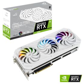   ASUS ROG-STRIX-RTX3080-O10G-WHITE-V2 asus videokártya - nvidia rog-strix-rtx3080-o10g-white-v2 (10240mb, gddr6x, 1935/19000, 320bit, 2xhdmi, 3xdp) lhr