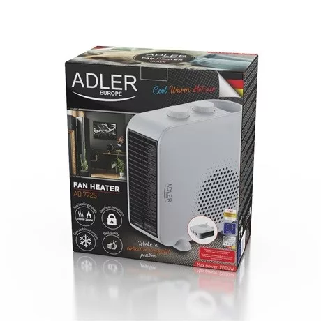Adler AD7725 hősugárzó - fehér