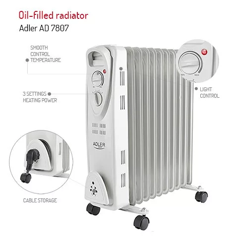 Adler AD7809 Olajradiátor - 11 tag