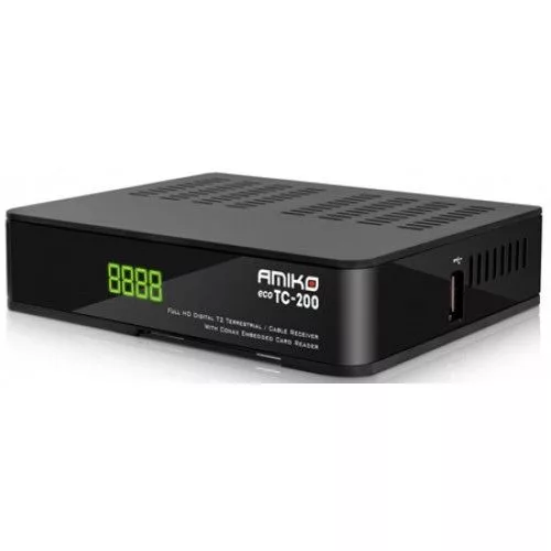 Amiko ECO TC-200 DVB-T2/C digitális beltéri egység