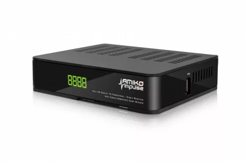 Amiko Impulse T2/C földi és kábeltévés digitális beltéri egység WiFi-vel