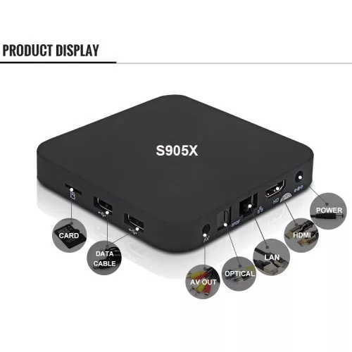 Amiko S905X Android TV BOX Home Media Center