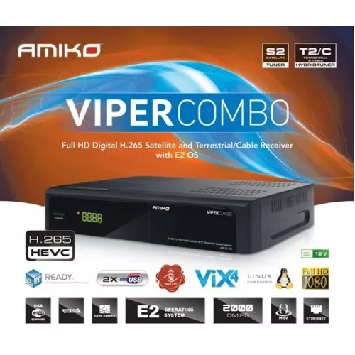 Amiko Viper Combo DVC-C/T2/S beltéri egység