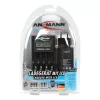 ANSMANN akkumulátortöltő 4x AA és AAA NiMH akkuhoz - cellafigyelés / csepptöltés / LCD / USB Powerline 4 light