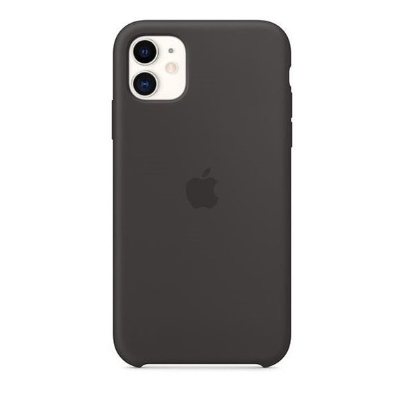 Apple iPhone 11 szilikon tok - Fekete