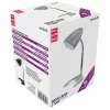 Avide Basic C talpú asztali lámpa + 4W LED - ezüst