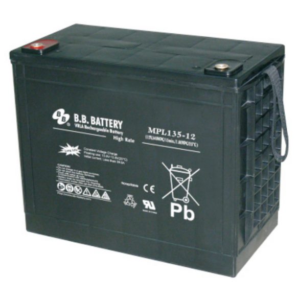 B.B. Battery 12V 135Ah HighRate Longlife Zárt gondozás mentes AGM akkumulátor (MPL135-12_I3)