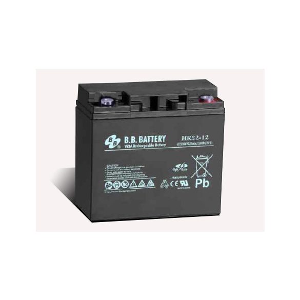 B.B. Battery 12V 22Ah HighRate Zárt gondozás mentes AGM akkumulátor (HR22-12  I1)