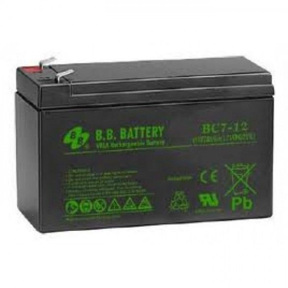 B.B. Battery BC7-12 12V 7Ah zselés akkumulátor T1