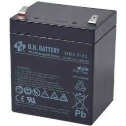   B.B. Battery HR5.5-12 12V 5.5Ah HighRate Zárt gondozás mentes AGM akkumulátor T2