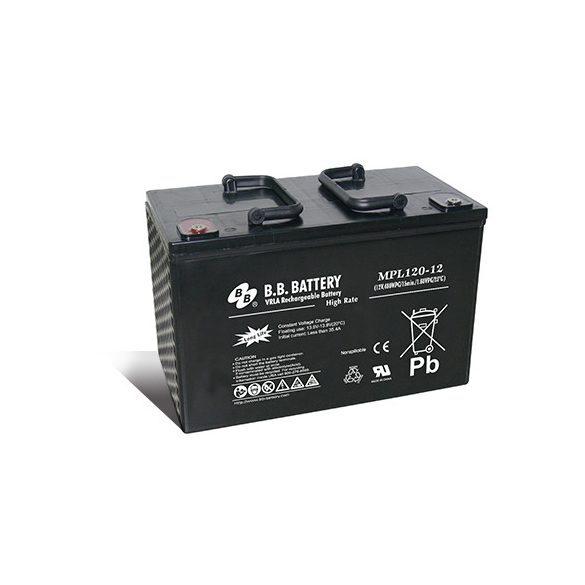 B.B. Battery 12V 120Ah HighRate Longlife Zárt gondozás mentes AGM akkumulátor (MPL120-12_I2)