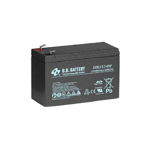 B.B. Battery HR1234W 12V 8.5Ah HighRate zárt gondozásmentes AGM akkumulátor T2