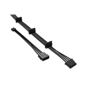   Be Quiet! Kábel - Multi Power Cable CM-61050 (3xSATA + 1xMolex, 4 csatlakozó, erenként harisnyázott, 90+10 cm, fekete)