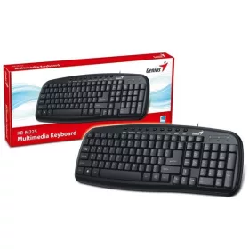   Genius Billentyűzet - KB-M225 (Vezetékes, USB, cseppálló, fekete)