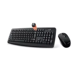   Genius Billentyűzet/Egér Kit - KM-8100 (Vezeték nélküli, USB, fekete)