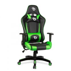   Bemada Gamer szék - derékpárnával, fejpárnával - zöld (BMD1106GR)