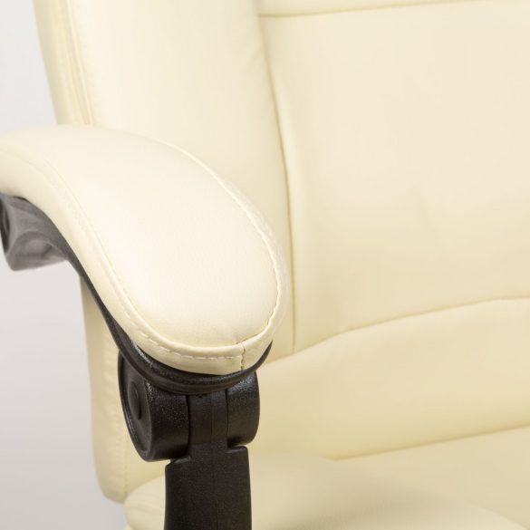 Bemada Irodai szék lábtartóval, karfával - vajszínű - 76 x 50 cm / 50 x 51 cm (BMD1111)