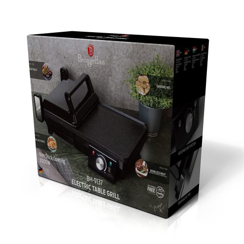 Berlinger Haus BH/9137 elektromos grill, rozsdamentes acél