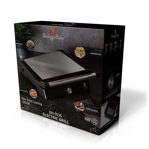 Berlinger Haus LP-KL-111P elektromos grill, rozsdamentes acél