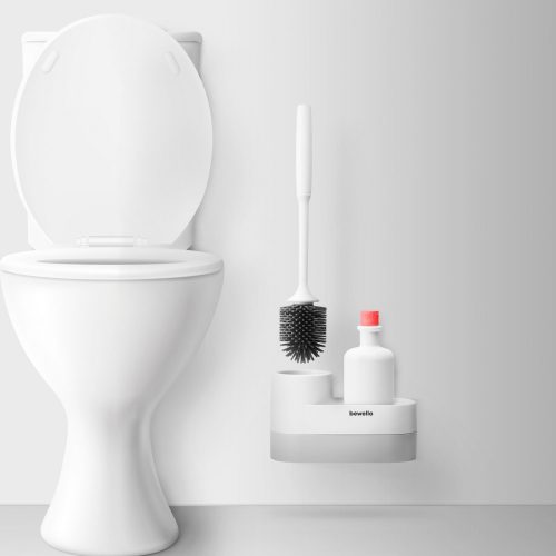 Bewello WC kefe szett + tároló - 225 x 100 x 135 mm (BW3007)