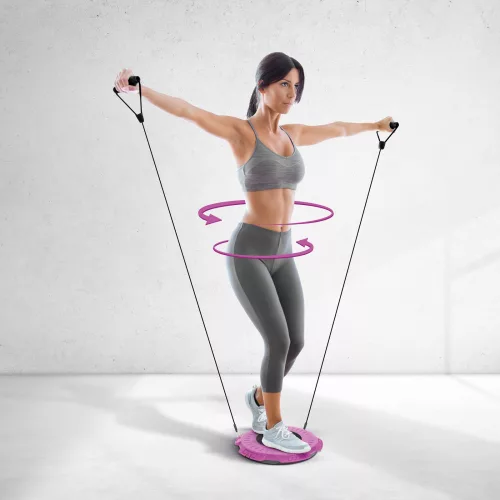 Bewello Twister fitnesz korong - gumi kötéllel - 29 cm (BW4005)
