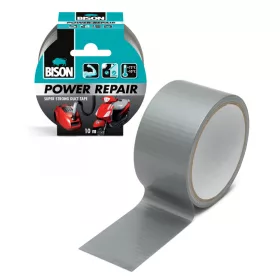   Bison BISON Power Repair szöveterősített ragasztószalag - szürke - 10 m (B12507)