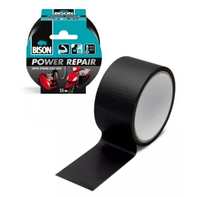   Bison BISON Power Repair szöveterősített ragasztószalag - fekete - 10 m (B12513)