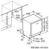 Bosch SMV40C10EU beépíthető mosogatógép 12 teríték
