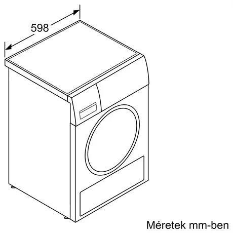 Bosch WQG14500BY szárítógép hőszivattyús kondenzációs