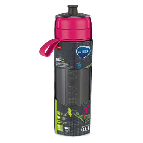 Brita Fill&Go Active vízszűrős kulacs - 600ml - pink