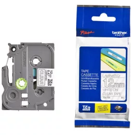   Brother TZE-135 átlátszó alapon fehér eredeti feliratozó szalag