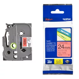   Brother TZE-451 piros alapon fekete eredeti feliratozó szalag (24mm x 8m)