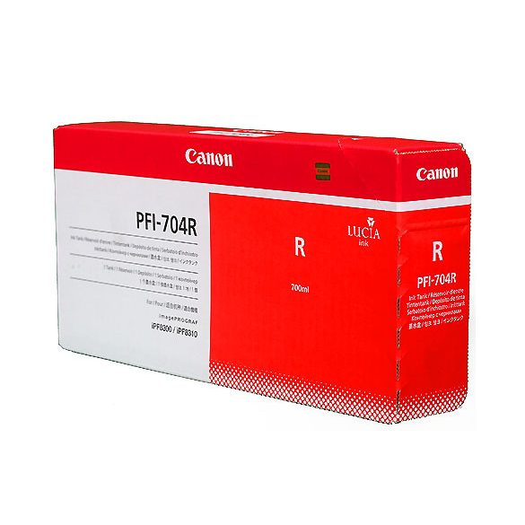 Canon PFI-704R piros eredeti tintapatron