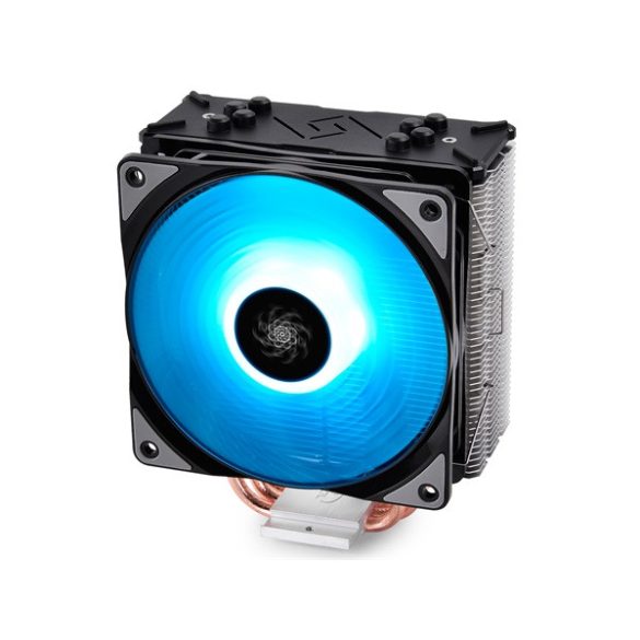 DeepCool CPU Cooler - GAMMAXX GTE (27dB; max. 95,99 m3/h; 4pin csatlakozó; 4 db heatpipe, 12cm, PWM, RGB LED)