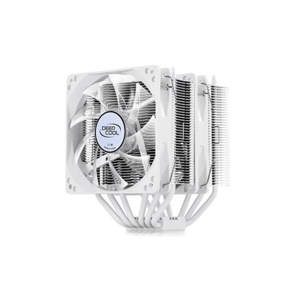 DeepCool CPU Cooler - NEPTWIN WHITE (17,8-30dB; max. 126,30 m3/h; 4pin csatlakozó; 6 db heatpipe, 2x12cm, PWM, fehér)