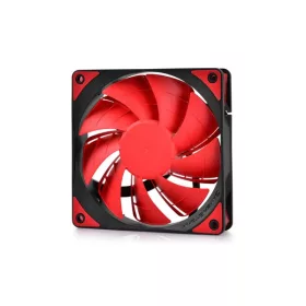   DeepCool Cooler 12cm - TF120 RED (17,6-31,8dB; max. 130 m3/h; 4pin csatlakozó; ház hűtésre, PWM)