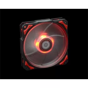   ID-Cooling Cooler 12cm - PL-12025-R (14-35dB; max. 120,96 m3/h; 4pin csatlakozó; ház hűtésre, PWM, Piros LED)