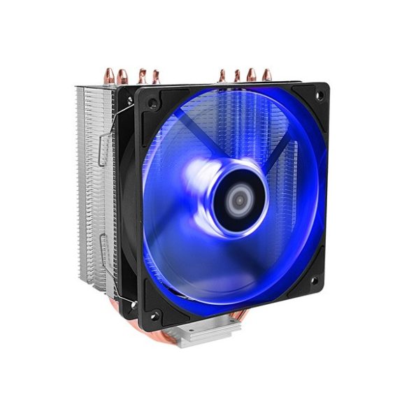 ID-Cooling CPU Cooler - SE-224M-B (18-35,2dB; max. 126,57 m3/h; 4pin csatlakozó, 4 db heatpipe, 12cm, PWM)