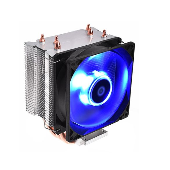 ID-Cooling CPU Cooler - SE-913-B (23,8dB; max. 65,41 m3/h; 3pin csatlakozó, 3 db heatpipe, 9cm, LED)