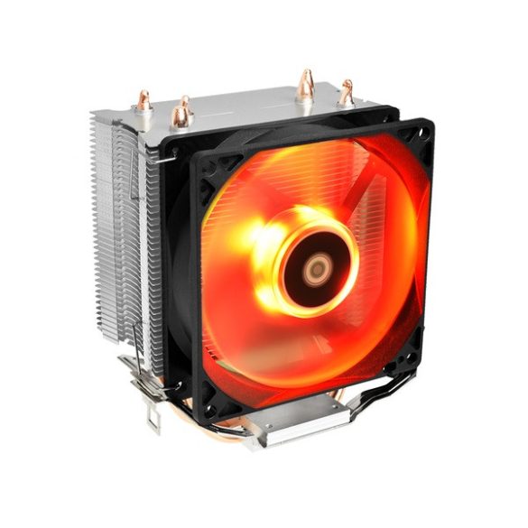 ID-Cooling CPU Cooler - SE-913-R (23,8dB; max. 65,41 m3/h; 3pin csatlakozó, 3 db heatpipe, 9cm, LED)
