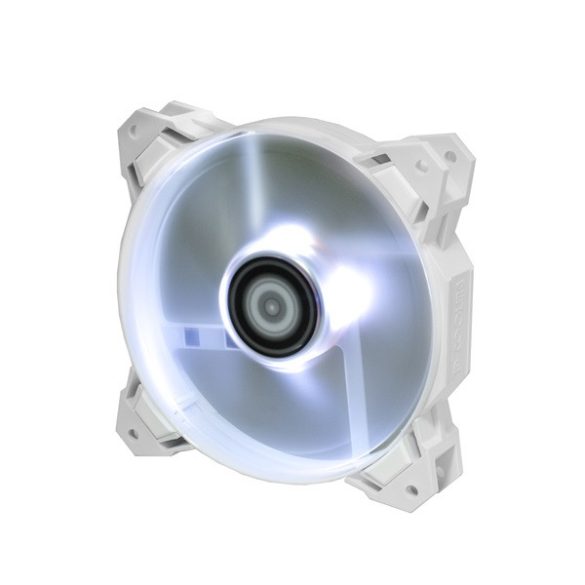 ID-Cooling Cooler 12cm - SF-12025-W (18-26,4dB; max. 105,33 m3/h; 4pin csatlakozó; ház hűtésre, PWM, LED, Fehér)
