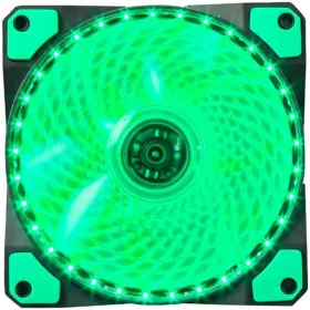   Marvo Cooler 12cm - FN-11 GN (18dB; max. 97,18 m3/h; 3pin csatlakozó; ház hűtésre, zöld LED)