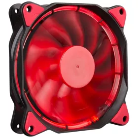  Marvo Cooler 12cm - FN-12 RD (18dB; max. 97,18 m3/h; 3pin csatlakozó; ház hűtésre, piros LED)