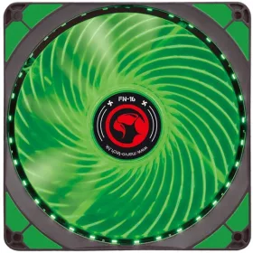   Marvo Cooler 14cm - FN-16 GN (28dB; max. 93,45 m3/h; 4pin csatlakozó; ház hűtésre, zöld LED)